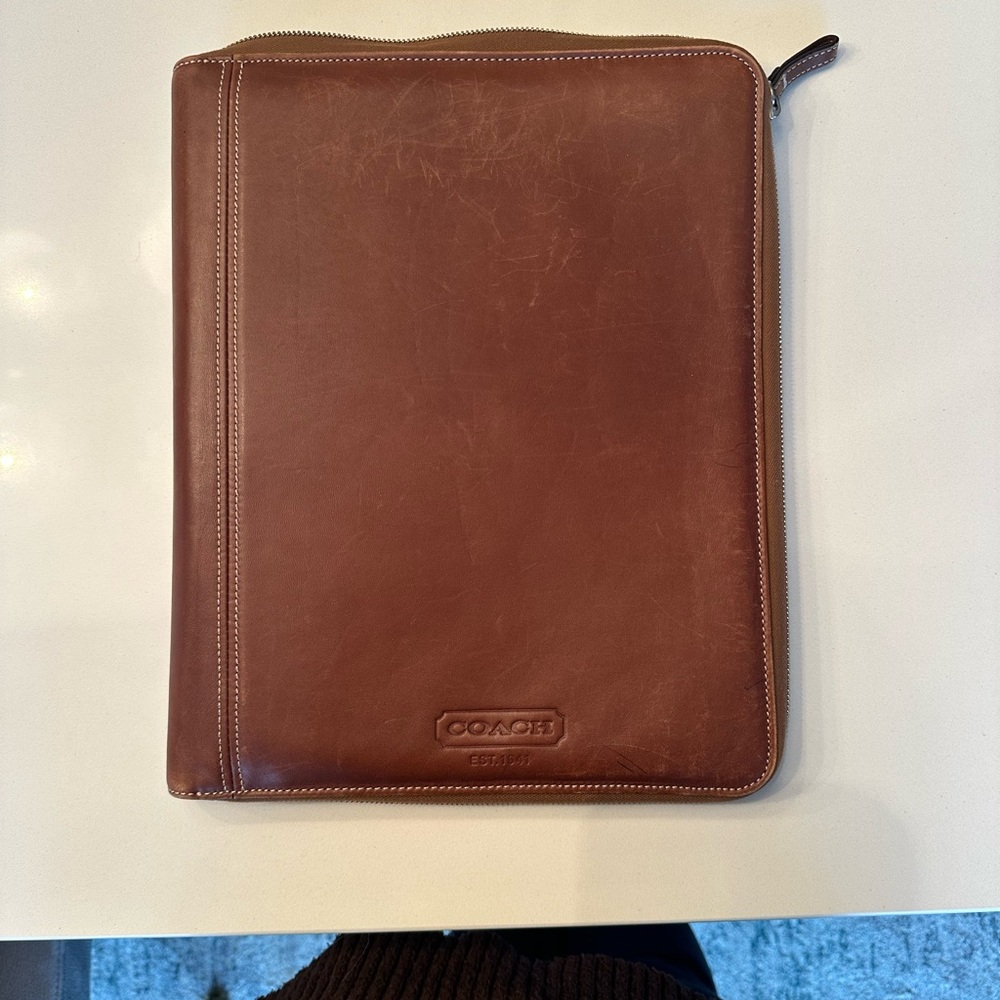 Vintage Coach genuine leather portfolio